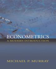 Cover of: Econometrics: A Modern Introduction (Addison-Wesley Series in Economics)