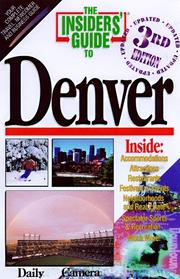 Cover of: The Insiders' Guide to Denver (3rd ed)