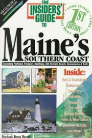 Cover of: The Insiders' Guide to Maine's Southern Coast--1st Edition