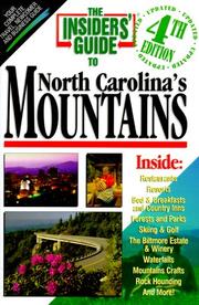 Cover of: The Insiders' Guide to North Carolina's Mountains (4th ed)