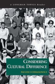 Cover of: Considering cultural difference by [edited by] Pauline Uchmanowicz.
