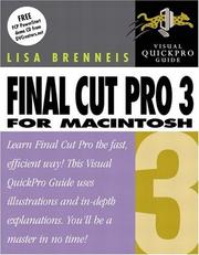 Cover of: Final cut pro 3 for Macintosh by Lisa Brenneis