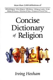 Cover of: The Concise Dictionary of Religion