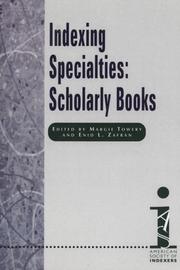 Cover of: Indexing Specialties: Scholarly Books