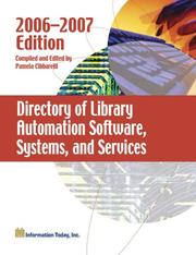 Cover of: Directory of Library Automation Software, Systems, and Services: 2006-2007 (Directory of Library Automation Software, Systems and Services)