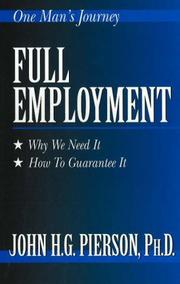 Cover of: Full employment