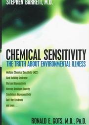 Cover of: Chemical sensitivity by Barrett, Stephen