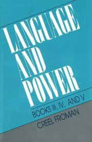 Cover of: Language and Power by Creel Froman