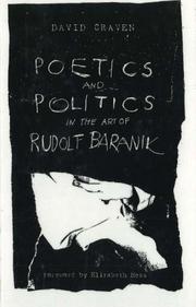 Cover of: Poetics and politics in the art of Rudolf Baranik