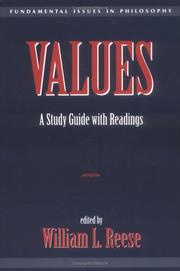 Cover of: Values: A Study Guide With Readings (Fundamental Issues in Philosophy Series)