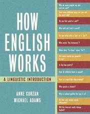Cover of: How English works by Anne Curzan