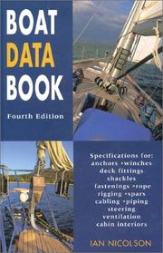 Cover of: Boat data book by Ian Nicolson