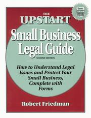 Cover of: The Upstart small business legal guide by Friedman, Robert