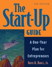 Cover of: The start-up guide: a one-year plan for entrepreneurs