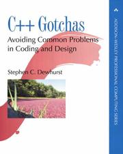 Cover of: C++ Gotchas by Stephen C. Dewhurst