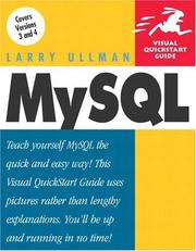 Cover of: MySQL by Larry Ullman