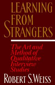 Cover of: Learning from Strangers by Robert S. Weiss