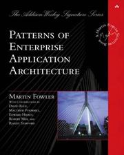 Cover of: Patterns of Enterprise Application Architecture