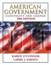 Cover of: American Government: Continuity and Change, 2004 Edition with LP.com 2.0, Seventh Edition