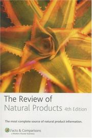 Cover of: The Review of Natural Products: Published by Facts & Comparisons