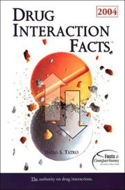 Drug Interaction Facts 2004 (Drug Interaction Facts) by David S. Tatro