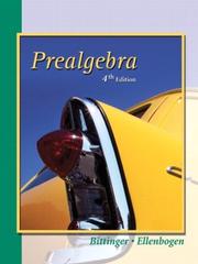 Cover of: Prealgebra by Marvin Bittinger, David Ellenbogen, Judith A. Beecher