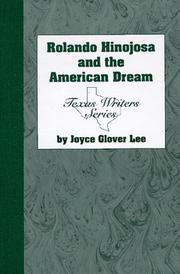 Cover of: Rolando Hinojosa and the American dream by Joyce Glover Lee