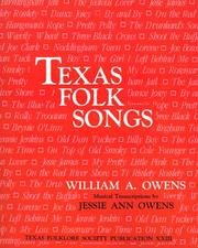 Cover of: Texas Folk Songs