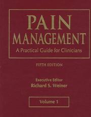 Cover of: Pain Management by Ricahrd S. Weiner