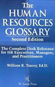 Cover of: The human resources glossary by William R. Tracey