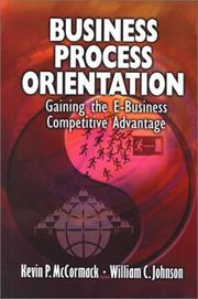 Cover of: Business Process Orientation: Gaining the E-Business Competitive Advantage