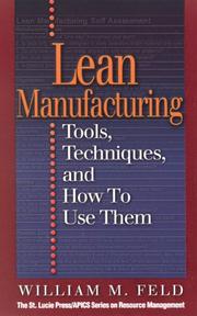 Lean Manufacturing by William M Feld