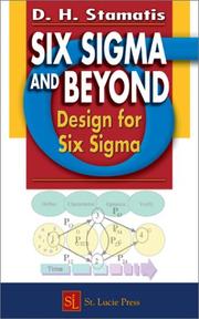 Cover of: Six Sigma and Beyond:  Design for Six Sigma, Volume VI