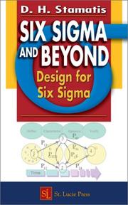 Cover of: Six Sigma and Beyond by D.H. Stamatis, D. H. Stamatis