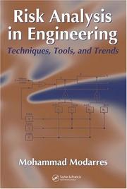 Cover of: Risk Analysis in Engineering: Techniques, Tools, and Trends