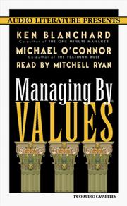 Cover of: Managing by Values (Right Livelihood)
