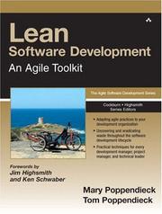 Cover of: Lean Software Development: An Agile Toolkit for Software Development Managers