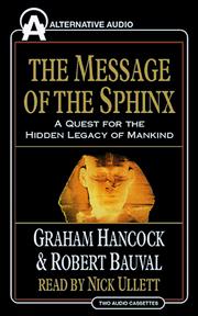 Cover of: The Message of the Sphinx by Graham Hancock