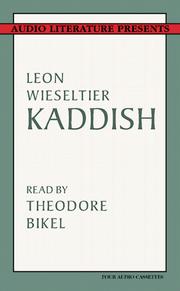 Cover of: Kaddish by Leon Wieseltier