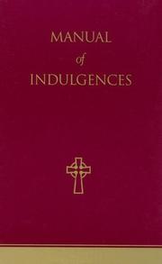 Cover of: Manual of Indulgences | United States Conference of Catholic Bishops