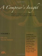 Cover of: A Composer's Insight, Volume 2