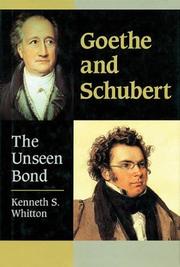 Cover of: Goethe and Schubert by Whitton, Kenneth S.