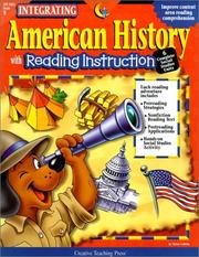 Cover of: American History: With Reading Instruction (Integrating (Creative Teaching Press))