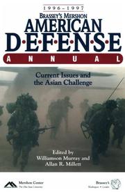 Cover of Brassey's Mershon American Defense Annual 1996-1997 by williamson murray,allan reed millett