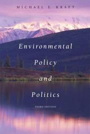 Cover of: Environmental Policy and Politics