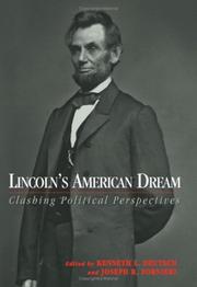 Cover of: Lincoln's American dream by edited by Kenneth L. Deutsch and Joseph R. Fornieri.