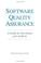 Cover of: Software quality assurance