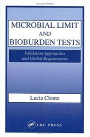 Cover of: Microbial limit and bioburden tests by Lucia Clontz