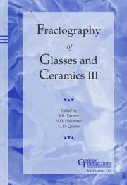 Cover of: Fractography of glasses and ceramics III