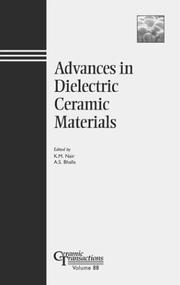 Cover of: Advances in dielectric ceramic materials